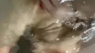 来例假了，只能用其它地方满足男友